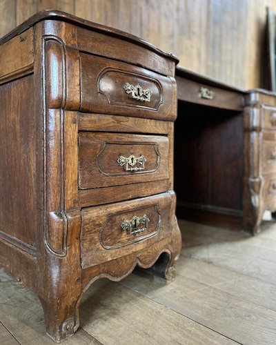 Louis XV style oak desk