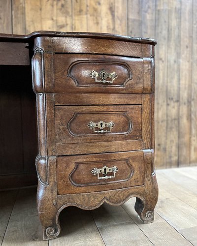 Louis XV style oak desk