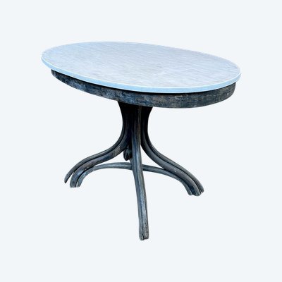 Set of 20 Thonet marble tables