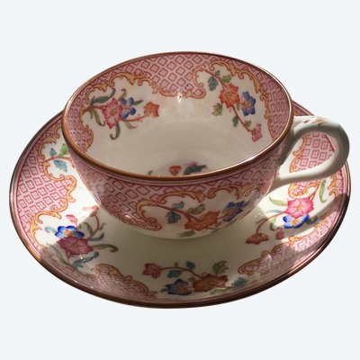 Tazza da tè in porcellana bone china Cauldon con motivo a rosa Minton