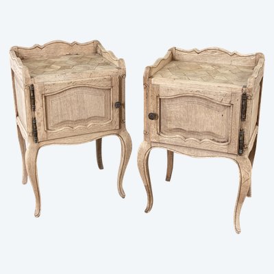 Pair of Louis XV style bedside tables