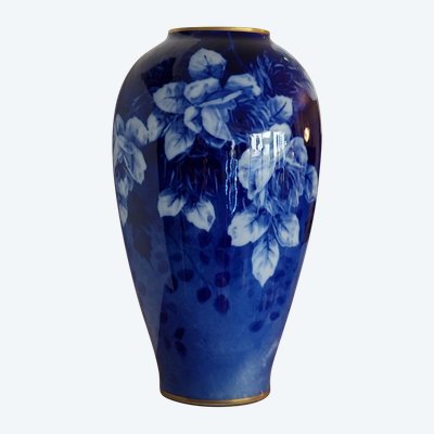 Limoges porcelain vase by Marcel Chaufriasse