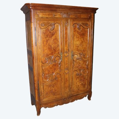 Armoire Bressane En Merisier Et Frêne XIX