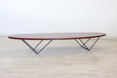 Ovaler langer Couchtisch, 1960er