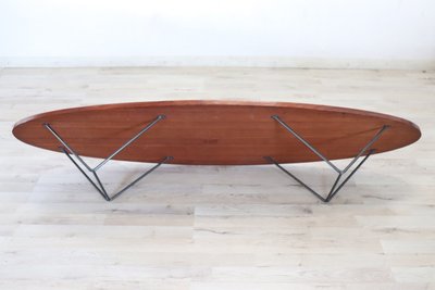 Longue Table Basse Ovale, 1960s