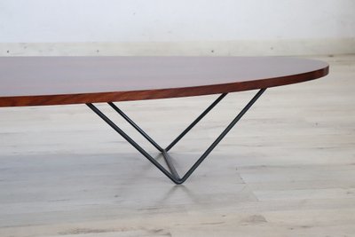 Ovaler langer Couchtisch, 1960er