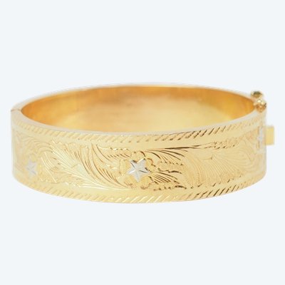 Bracciale schiavo in oro giallo