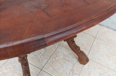 Table Guéridon Napoléon III en noyer