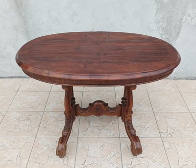 Table Guéridon Napoléon III en noyer