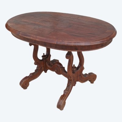 Napoleon III walnut gueridon table