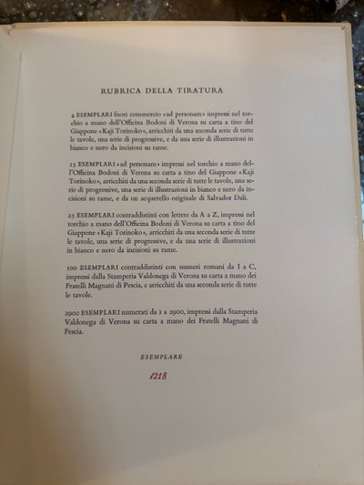 DANTE ALIGHIERI. La Divina Commedia. Inferno - Purgatorio - Paradiso. DALI illustrations