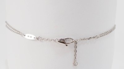 White gold and diamond bracelet