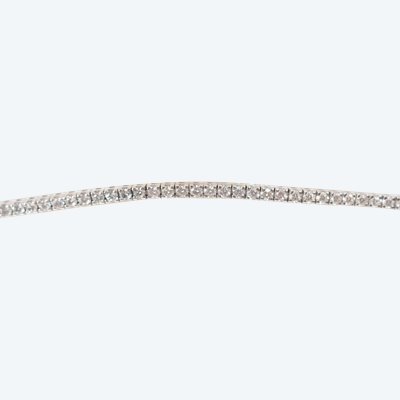 Bracelet rivière en or blanc et diamants 2,50cts