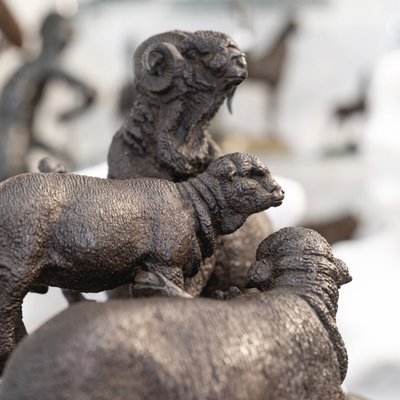 Skulptur - Familie Merino, Jules Moigniez (1835 – 1894) - Bronze