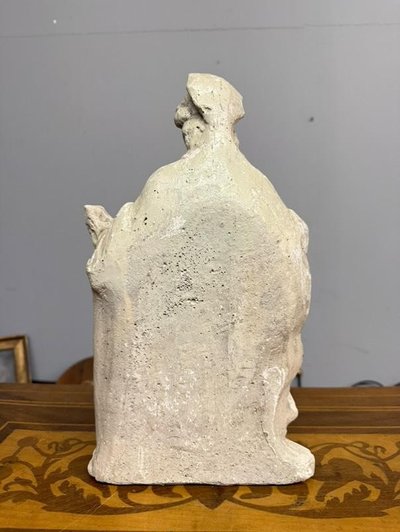 Antike toskanische Skulptur aus dem späten 18. Jahrhundert, Allegorie der Stärke, Größe 37x21x10