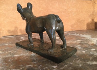 Bulldog francese in bronzo