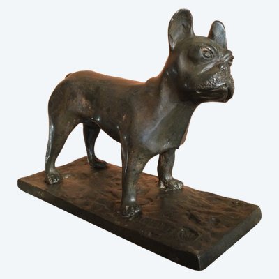 Bouledogue  français en bronze