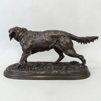 Sculpture - Chien Épagneul Français Fabio N°2 , Pierre - Jules Mêne (1810-1879) - Bronze