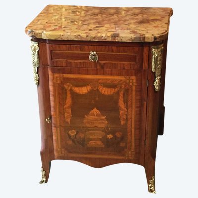 Credenza intarsiata in stile Napoleone III