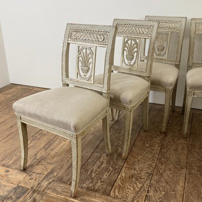 Set of 6 Directoire style chairs