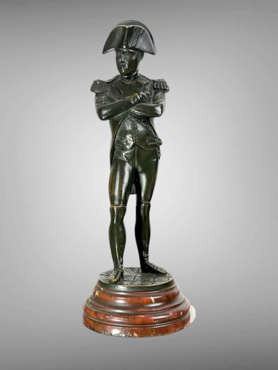 ANCIENT BRONZE FROM THE 19TH CENTURY SIGNED BY ÉMILE GUILLEMIN (1841-1907) NAPOLEON STANDING