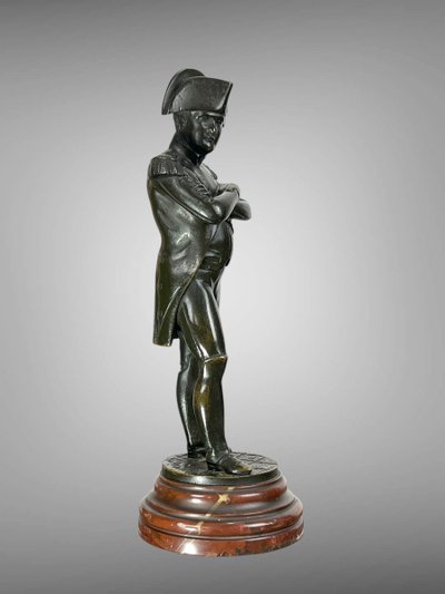 ANCIENT BRONZE FROM THE 19TH CENTURY SIGNED BY ÉMILE GUILLEMIN (1841-1907) NAPOLEON STANDING