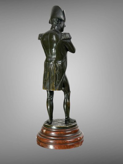 ALTE BRONZE AUS DEM 19. JAHRHUNDERT, SIGNIERT VON ÉMILE GUILLEMIN (1841-1907), STEHENDER NAPOLEON