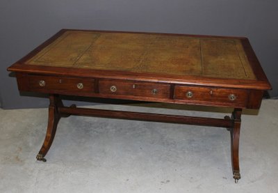 English Mahogany Desk Circa 1900