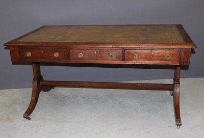 English Mahogany Desk Circa 1900