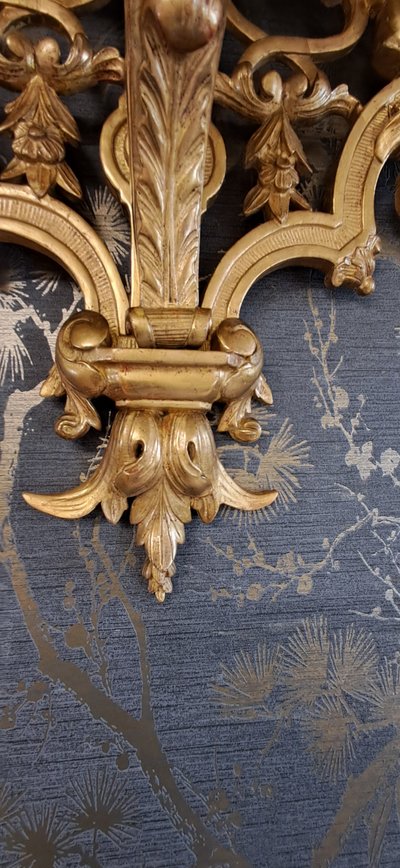 45x55 gilded wood wall console