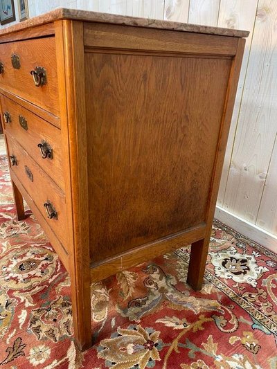 Commode chêne époque Art Déco - Art Nouveau 