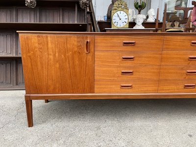 Skandinavisches Teak Sideboard um 1960 198 cm