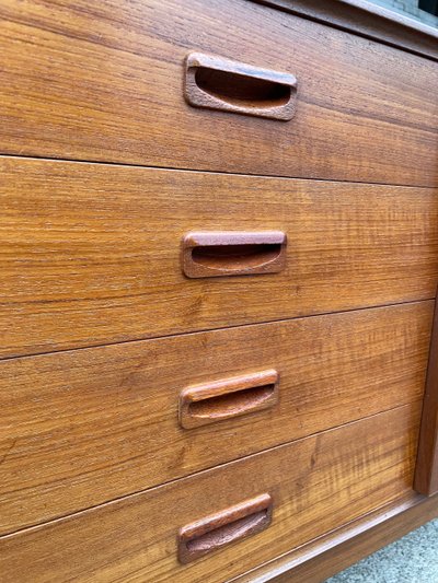 Credenza scandinava in teak circa 1960 198 cm