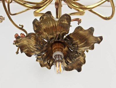 Lampadario floreale Art Nouveau