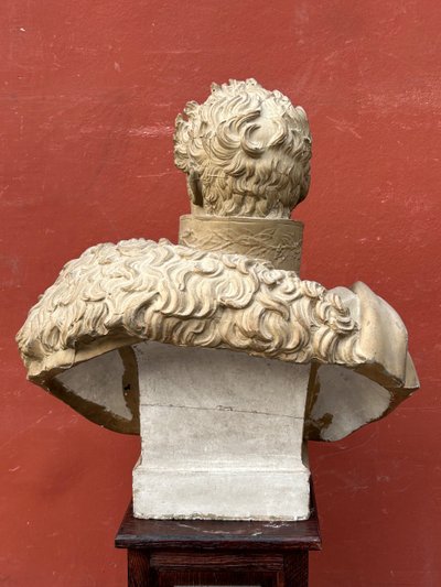 Important Bust of Pierre Casimir Perier Sculpted by Dominique Maggesi - Empire Plaster