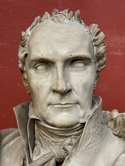 Important Bust of Pierre Casimir Perier Sculpted by Dominique Maggesi - Empire Plaster