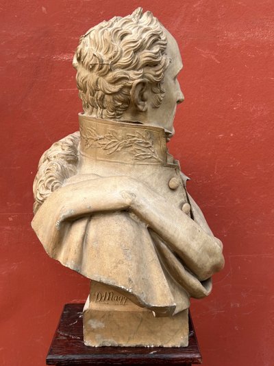 Important Bust of Pierre Casimir Perier Sculpted by Dominique Maggesi - Empire Plaster