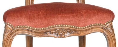 Set of 10 Louis XV style chairs with caned backs