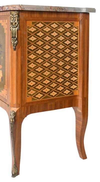 Transition style marquetry sideboard