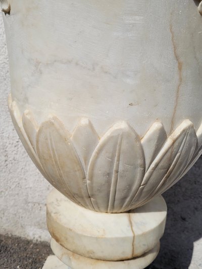 Vase "medicis" En Marbre, Fin XIXème Siècle