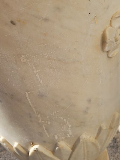 Vase "medicis" En Marbre, Fin XIXème Siècle