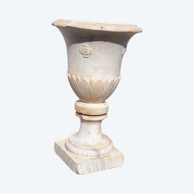 Vase "medicis" En Marbre, Fin XIXème Siècle