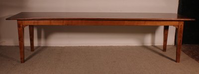 3m Long Oak Refectory Table - 19th Century