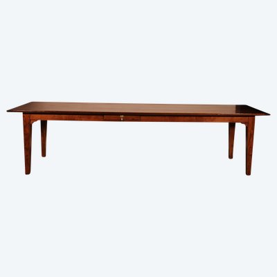 Table De Réfectoire De 3m De Long En Chêne - 19° Siècle