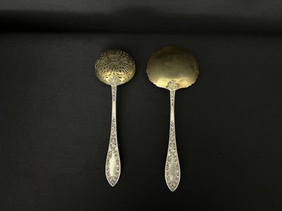 Set of Silver Gilt Spoons in a Luxurious Box