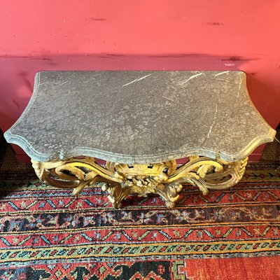 Gilded wooden console, Louis XV period