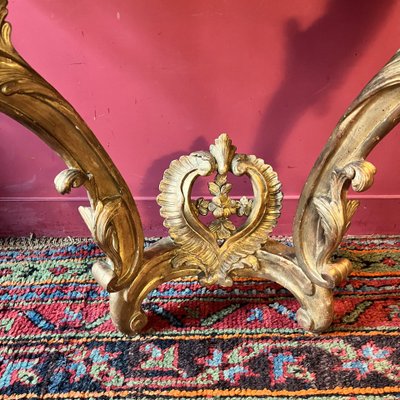 Gilded wooden console, Louis XV period