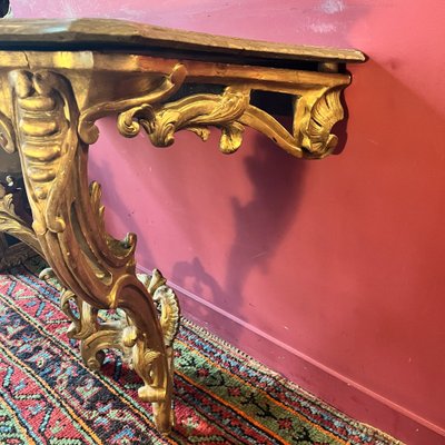 Gilded wooden console, Louis XV period