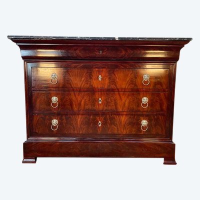 Commode époque Louis Philippe en acajou 