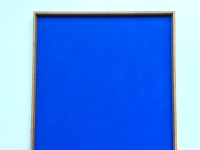 Large contemporary Klein blue painting